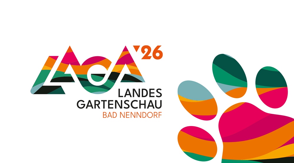 Ansicht der bunten Hundeeintrittskarte im Scheckformat.